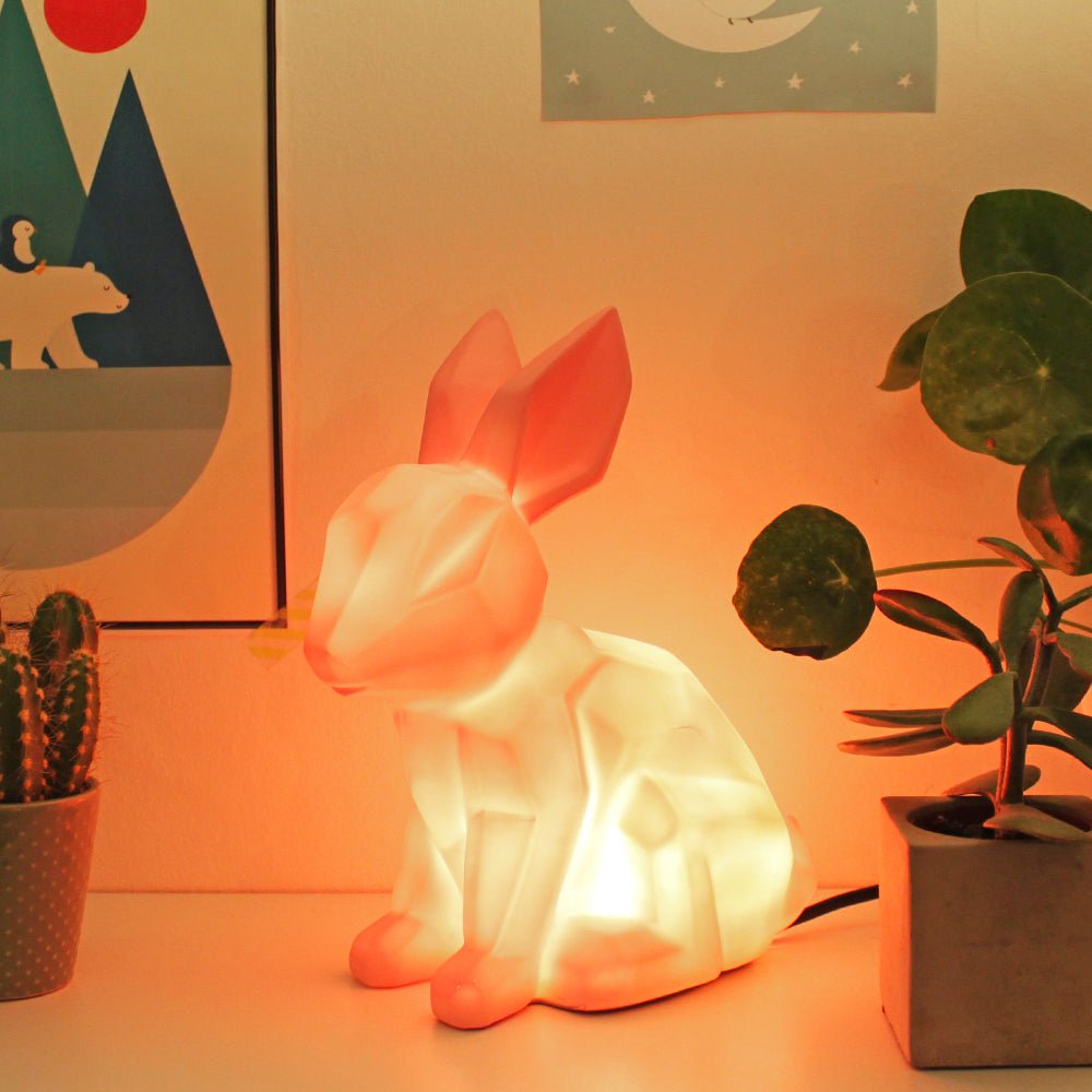 Pink Rabbit Lamp - House of Disaster