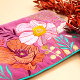 Posy Hot Pink Clutch Bag - House of Disaster