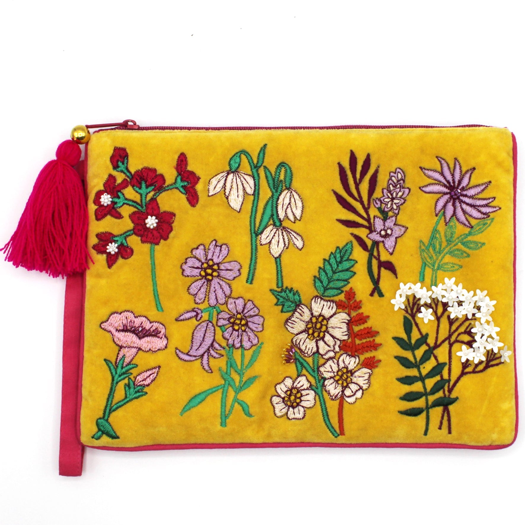 Posy Yellow Clutch Bag - House of Disaster