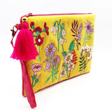 Posy Yellow Clutch Bag - House of Disaster