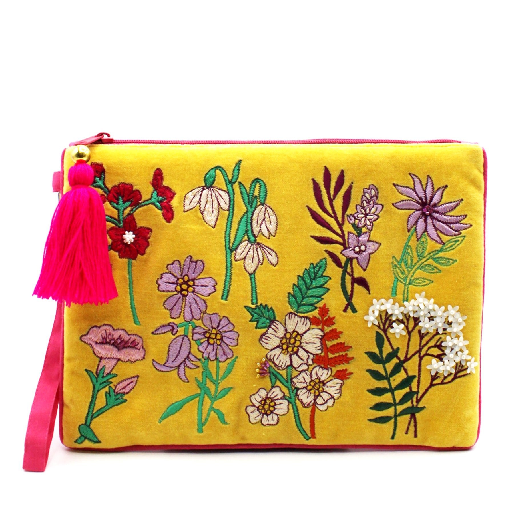 Posy Yellow Clutch Bag - House of Disaster