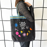 Small Talk 'Fluent Cat' Recycled Shopper - House of Disaster
