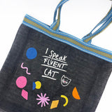 Small Talk 'Fluent Cat' Recycled Shopper - House of Disaster