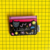 Small Talk 'I Love Cats' Cardholder - House of Disaster