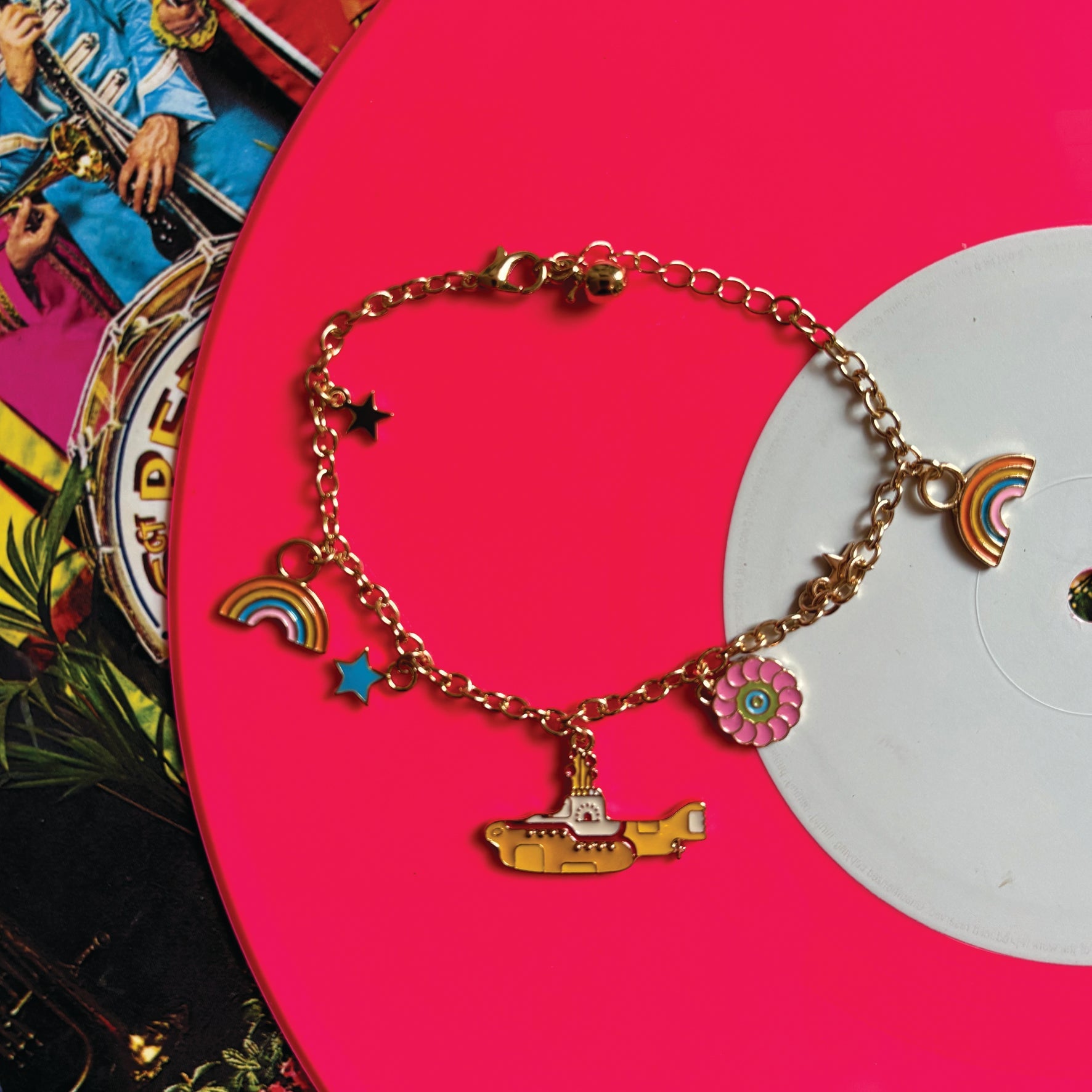 The Beatles Yellow Submarine Charm Bracelet - House of Disaster