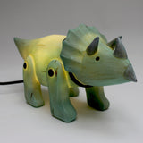 Wood Effect Cute Triceratops Light - House of Disaster