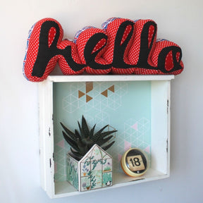 Pretty City London "Hello" 3D Padded Cushion