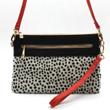 Animal Dalmatian Print Clutch Bag