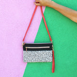 Animal Dalmatian Print Clutch Bag