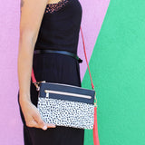 Animal Dalmatian Print Clutch Bag