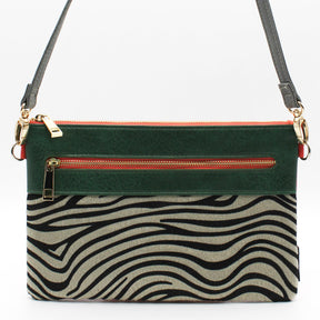 Animal Zebra Print Clutch Bag