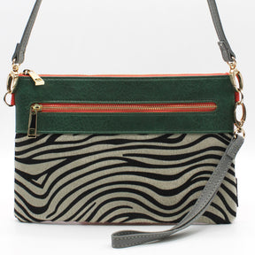 Animal Zebra Print Clutch Bag