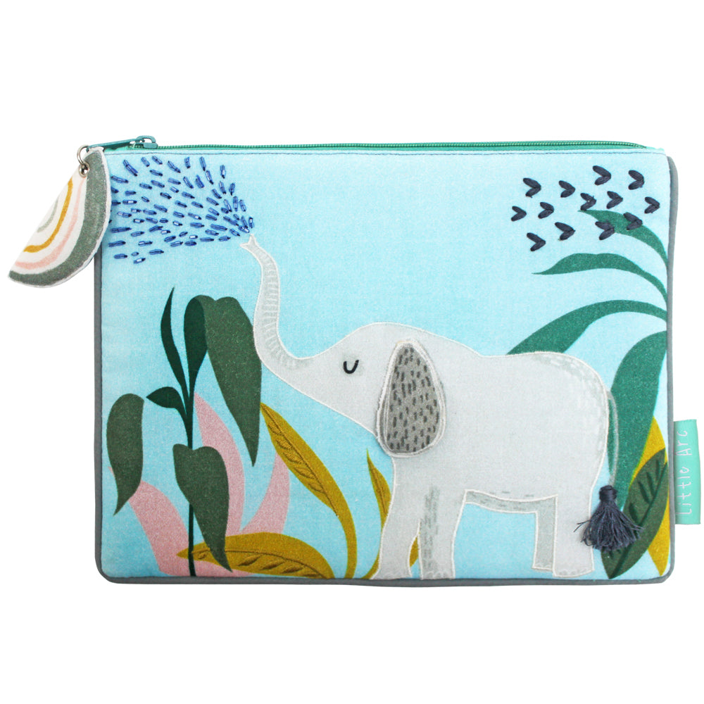 Little Arc Elephant Quilted Pouch