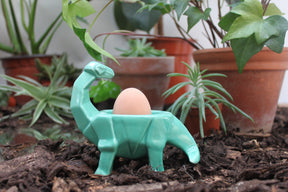 Origami Turquoise Egg Cup