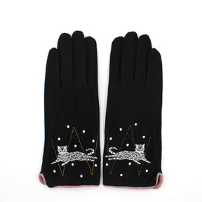 Feline Spotty Cat Gloves