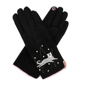 Feline Spotty Cat Gloves