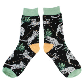 Pack Of 2 Feline Printed Socks