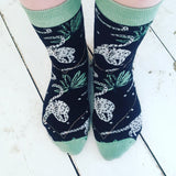 Pack Of 2 Feline Printed Socks
