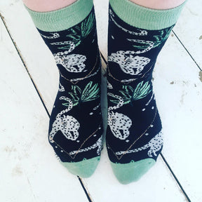 Pack Of 2 Feline Printed Socks