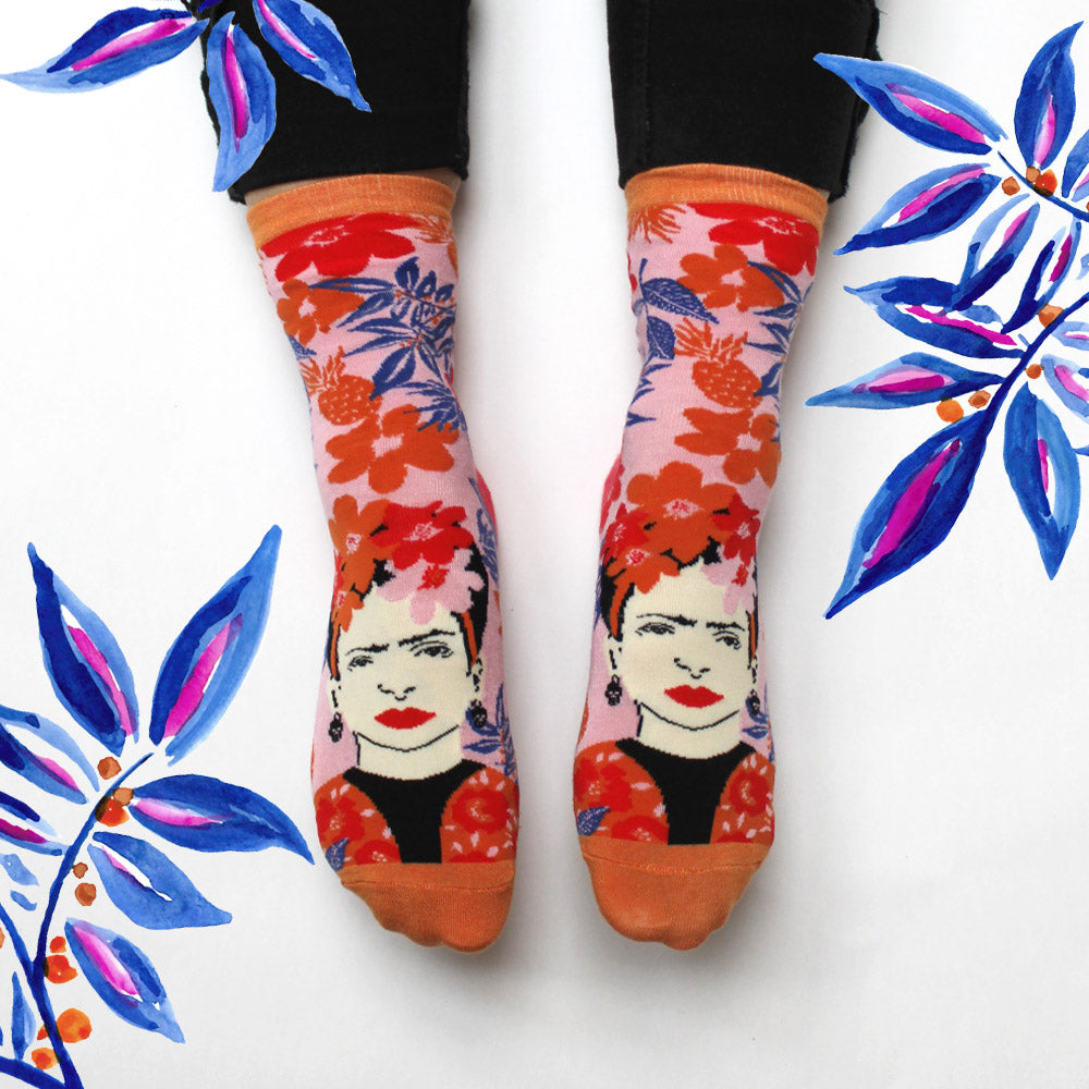 Frida Kahlo Fruit Socks