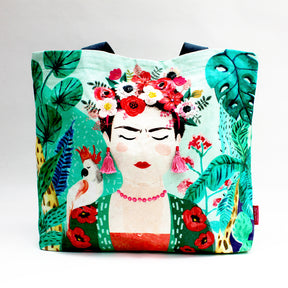 Frida Kahlo Tropical Tote Bag