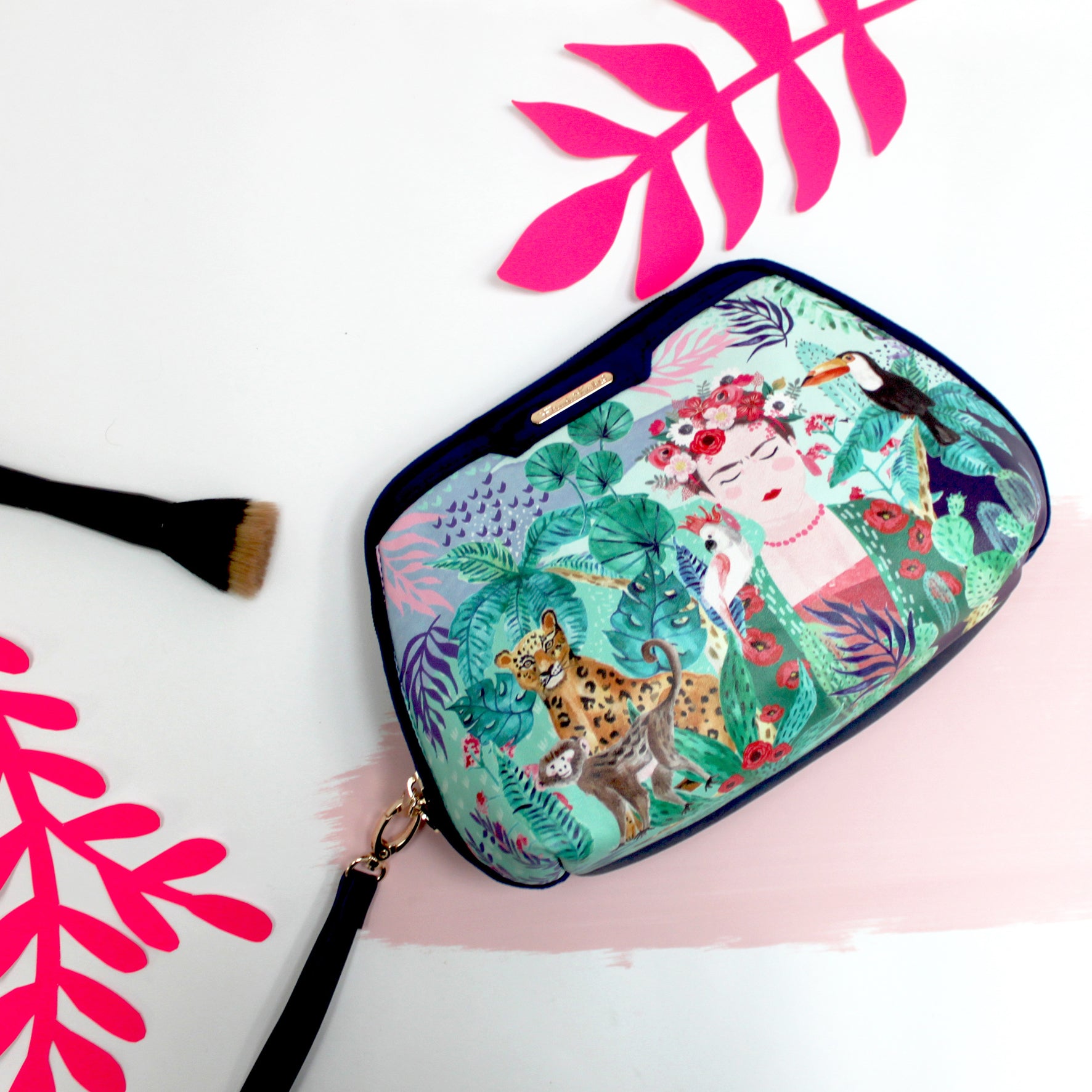 Frida Kahlo Tropical Make Up Bag