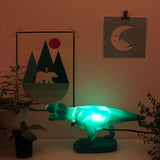 Origami Green T-Rex Dinosaur Lamp