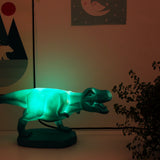 Origami Green T-Rex Dinosaur Lamp