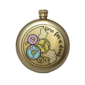 Gin O'Clock Hip Flask