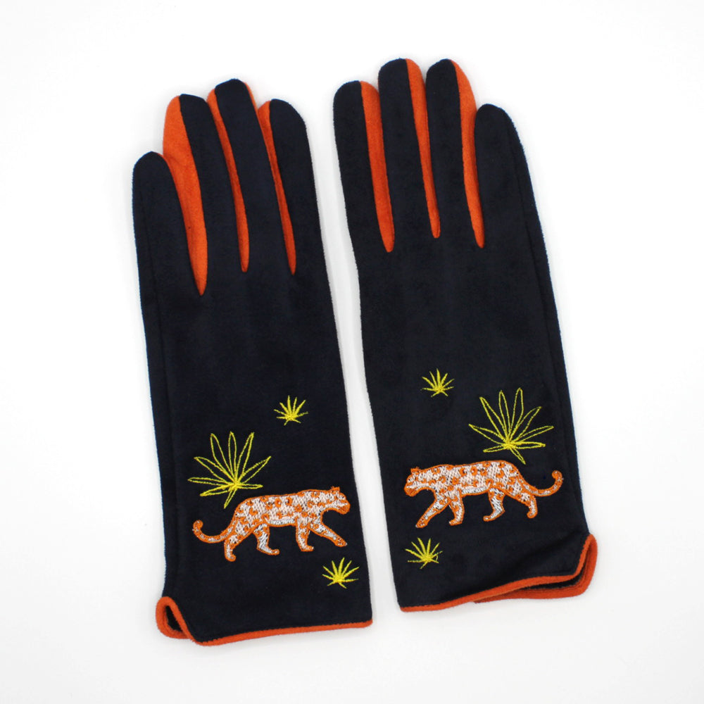 Heritage & Harlequin 'Leopard' Fashion Gloves