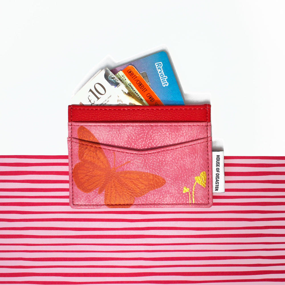 Heritage And Harlequin "Butterfly" Card Holder