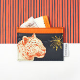 Heritage And Harlequin "Leopard" Card Holder