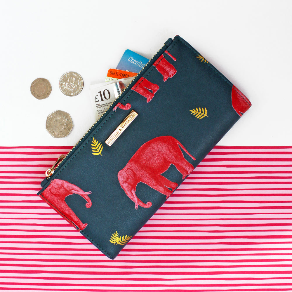 Heritage And Harlequin Elephant Wallet