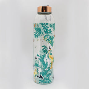 Luxe Crane Glass Water Bottle