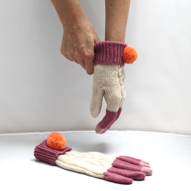 Loop Cream Gloves
