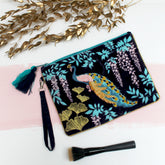 Luxe Peacock Clutch