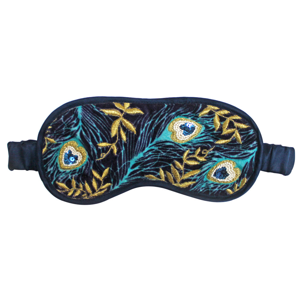 Luxe Peacock Eye Mask