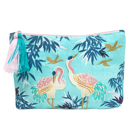 Luxe Crane Make Up Pouch