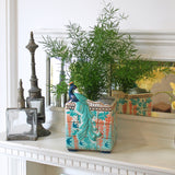 Luxe Peacock Planter