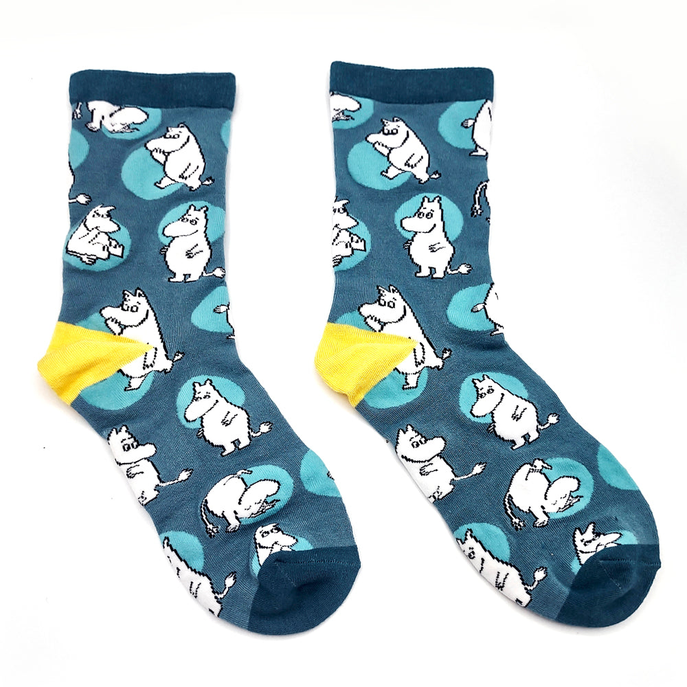 Moomin Repeat Print Mens Socks