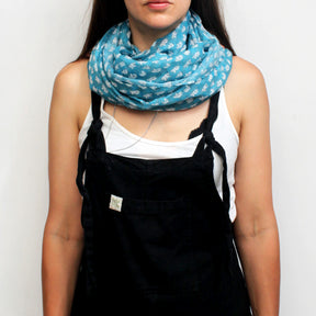 Moomin Scarf "Navy Dots"