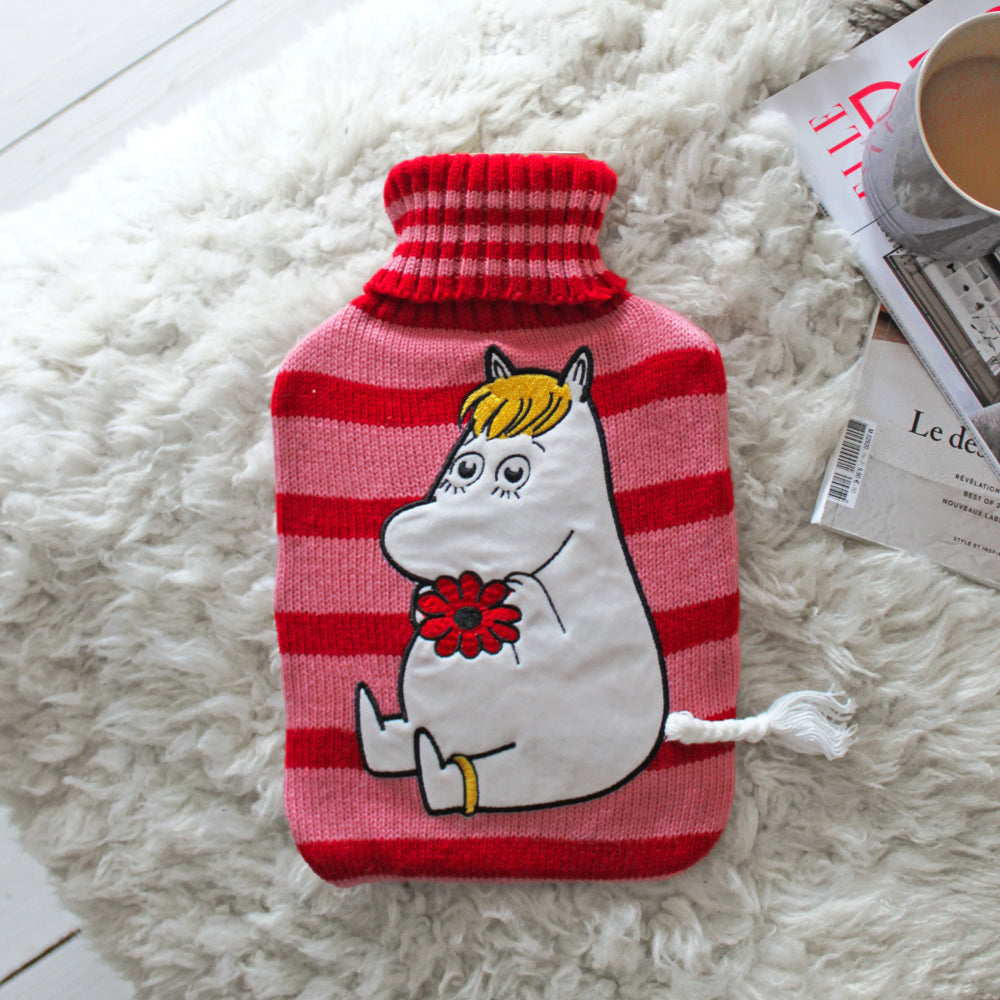 Moomin 'Snorkmaiden' Stripy Hot Water Bottle