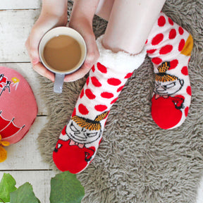 Moomin Slipper Socks With Little My Design