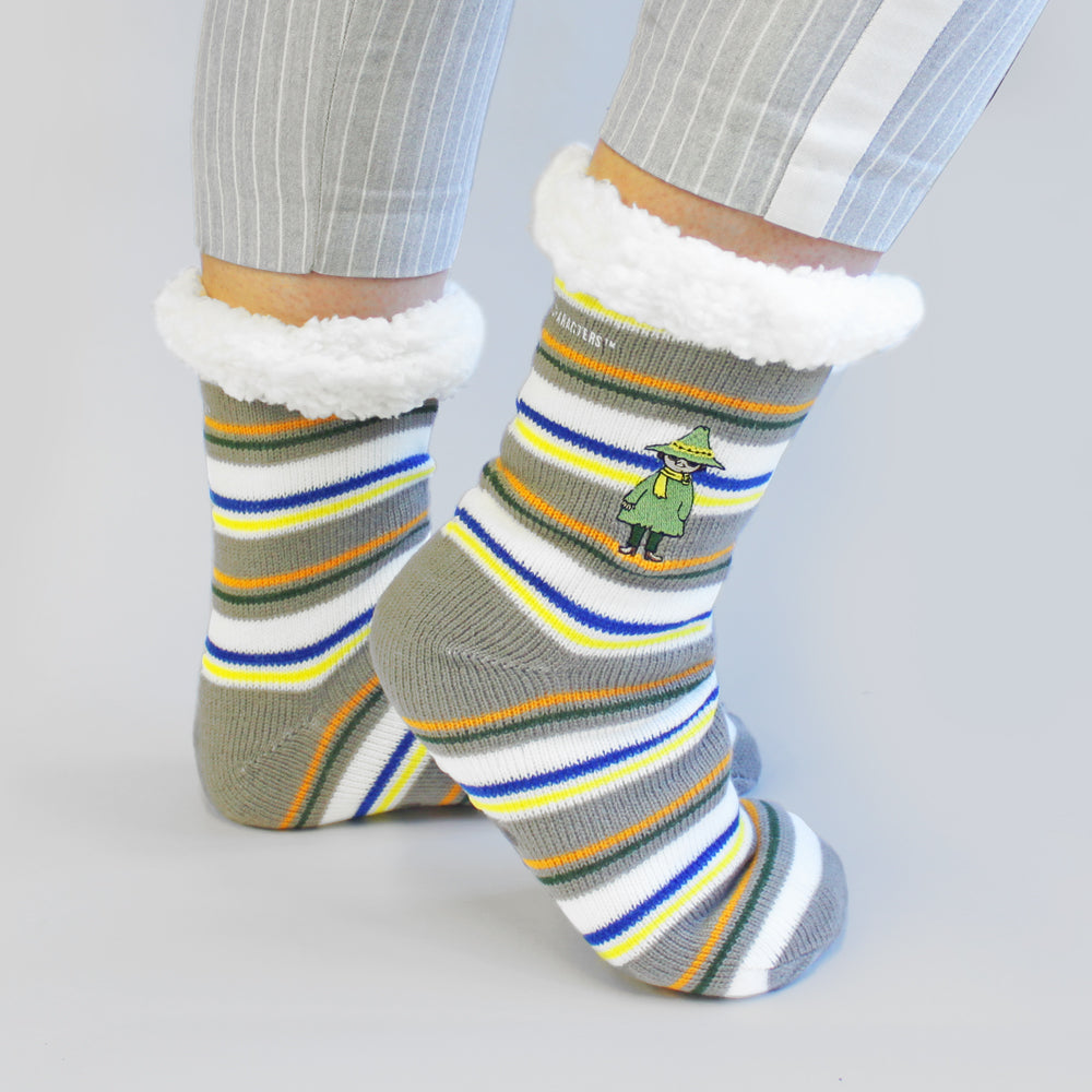 Moomin Slipper Socks With Snufkin Design