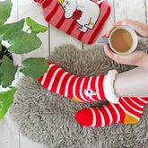Moomin Slipper Socks With Stripy Snorkmaiden Design