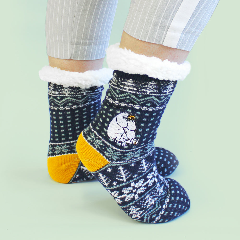 Moomin Slipper Socks With Winter Design