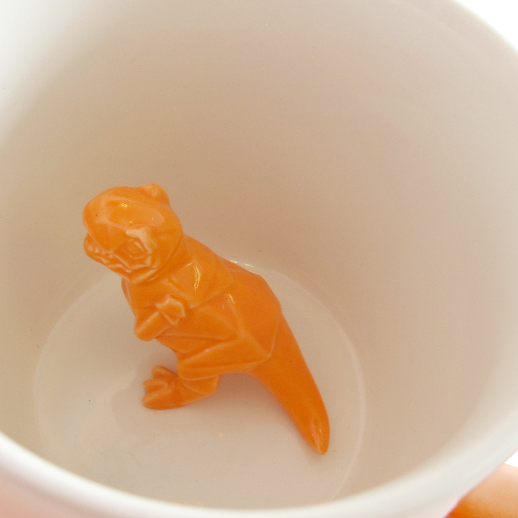 Origami Orange Dino Cup