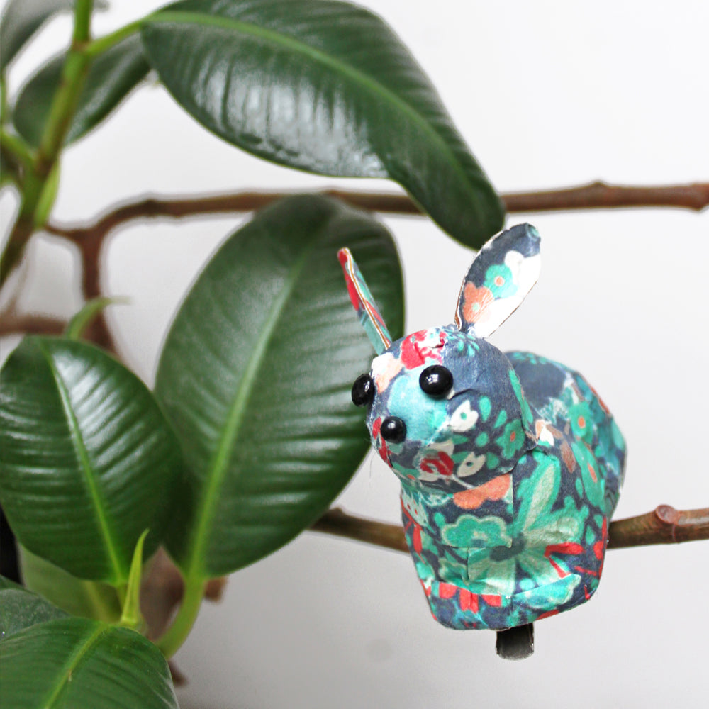 Rabbit Paper Animal With Clip