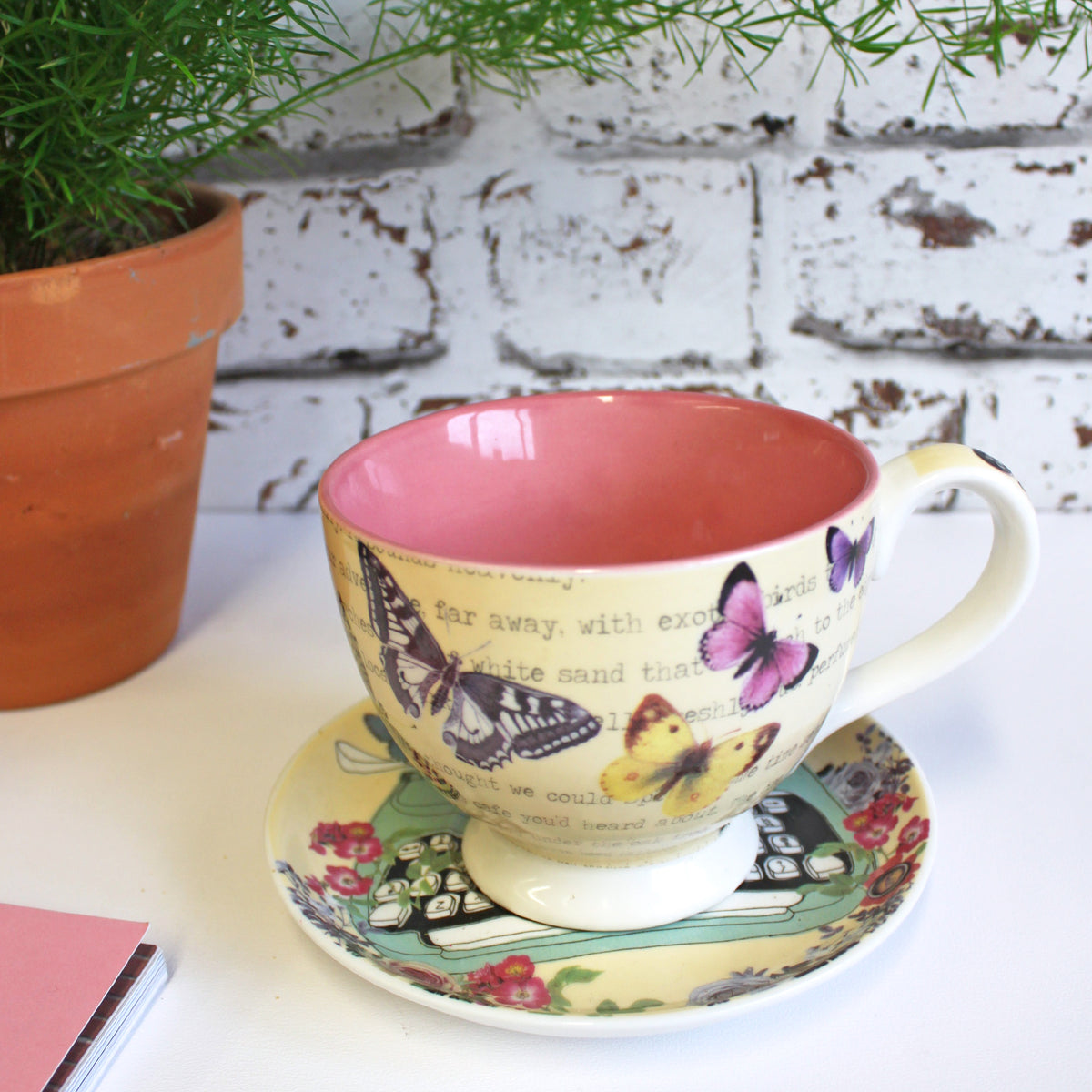 Type Write Tea Cup