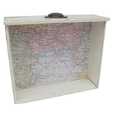Bon Voyage Map Print Shelf